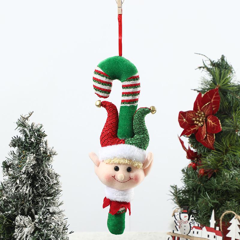 Stretchable Elf Boy Doll Christmas Decoration - Red & Green Sitting or Standing Display