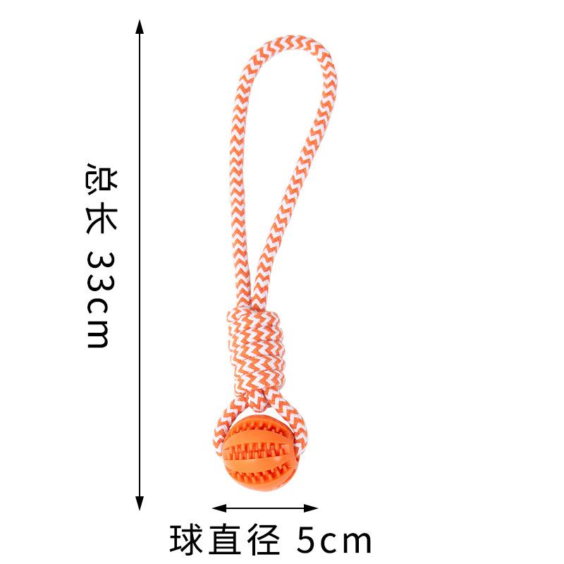 Dog toy interactive tug-of-war rope, durable and chew-resistant, for Labrador, Border Collie, Golden Retriever, French Bulldog, with knot and treat
