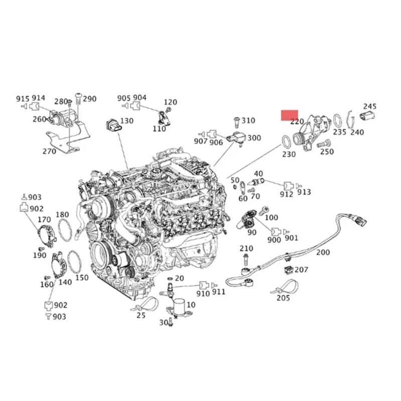 Kühlmittel-Absperr-Wasserrohr-Verbindung 2782002152 Auto-Wartungszubehör für CLS550 E550 GL450 GL550 ML550