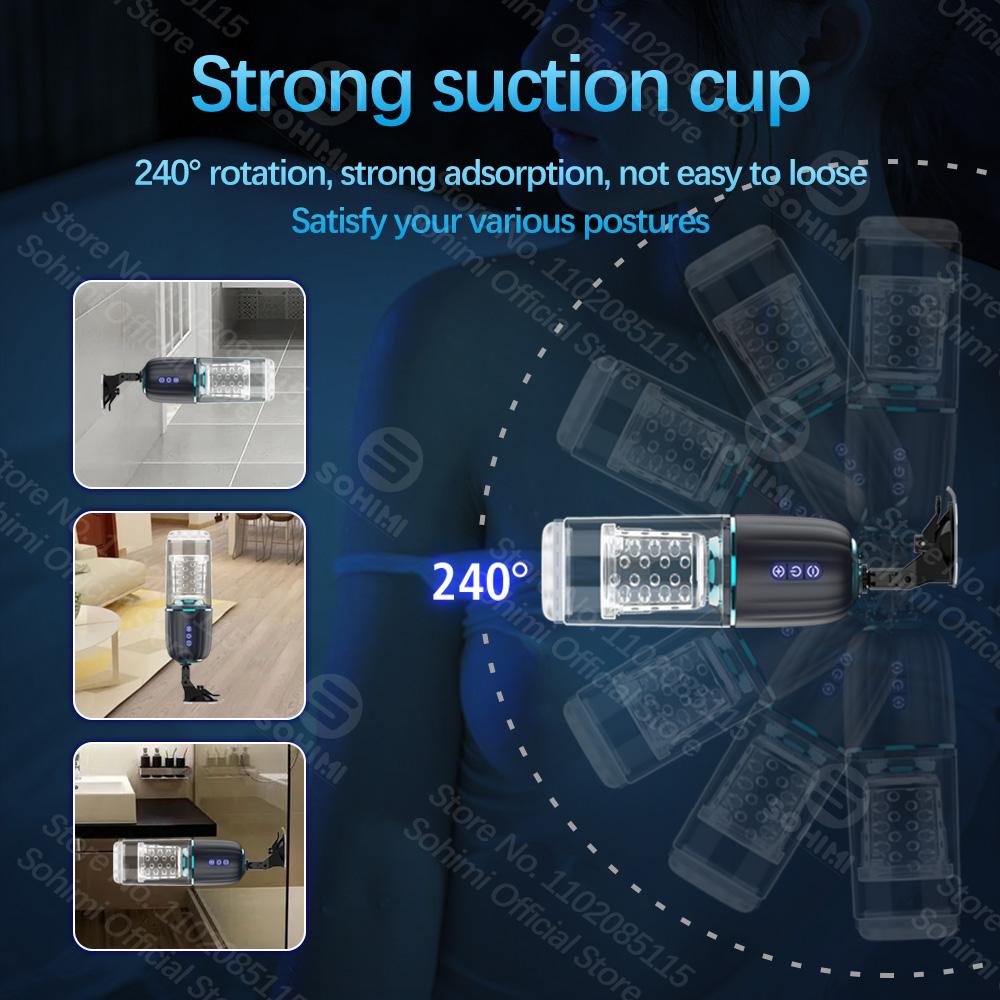 Sohimi Automatic Male Masturbators Cup Male Masturbator Toy Thrusting and Rotating Blowjobsex Machine Sex Toys for Men
