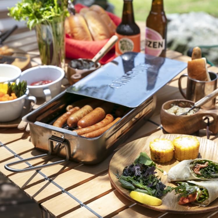 Camerons Mini Smoker Smoker for Smoked Gas and Induction Cooking Utensil for Home Camping Outdoor Includes Tips Food, Compatible, Outdoors, Camping,