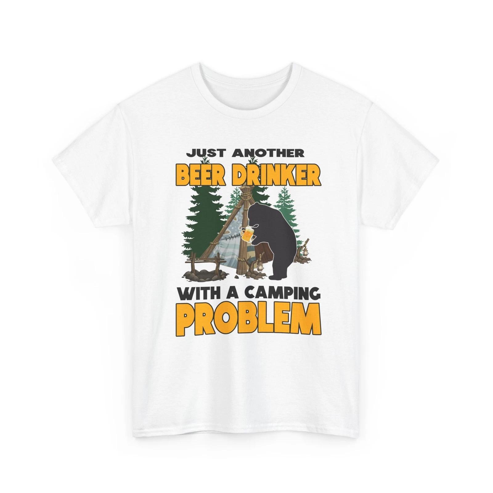 Beer Drinking T-Shirt | Funny Beer Shirt | Camping - Just Another Beer T-Shirt 3XL