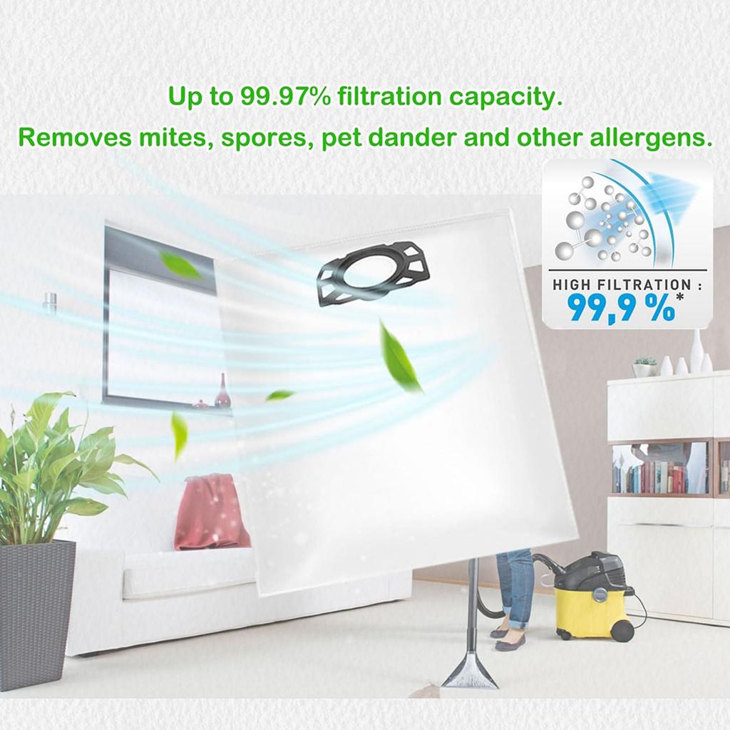 Set of 6/15 Vacuum Cleaner Bag Practical Dust Bag Easy Installation Vacuum Cleaner Bag Nonwoven Texture Robot Vacuum Bag