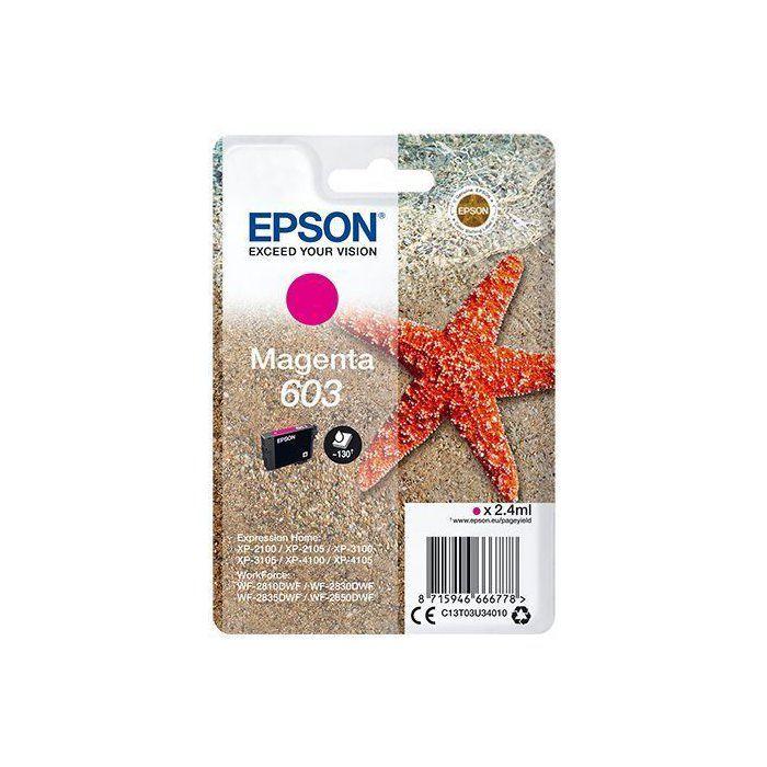 EPSON Cartouche d'encre 603 Magenta - Etoile de mer (C13T03U34010)