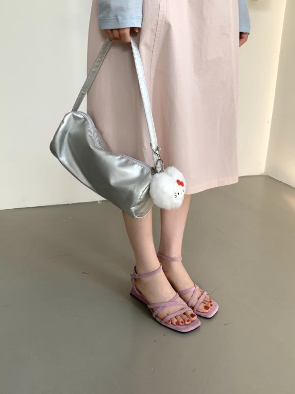 Fashion Spring Shoes 2025 Sandals Clear Heels Med Ankle Strap Clogs Wedge Square Toe New Comfort Retro Medium Fashion Summer Platform Lo