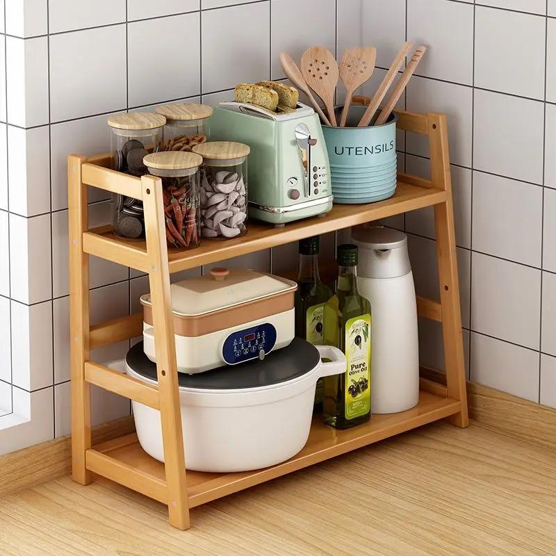 Kitchen Multifunctional Shelf Desktop Narrow Floor Living Room Bedroom Room Storage Rack Solid Storage Shelf Bookshelf