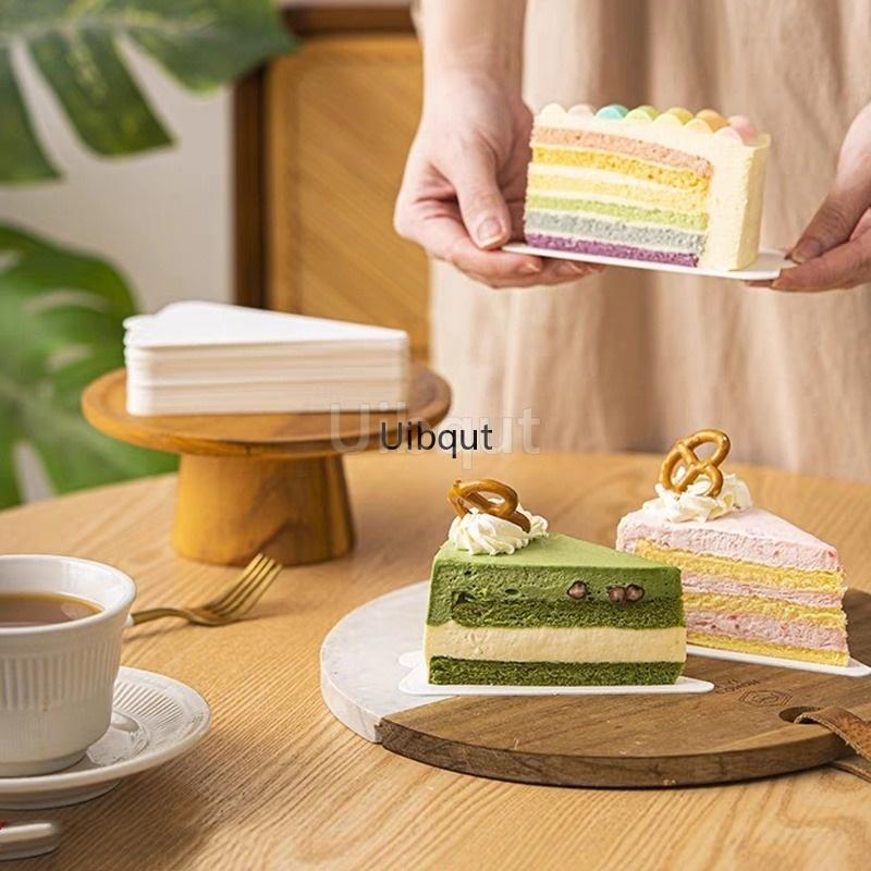 100pcs/set White Black Silver Mousse Mat Bottom Cake Base Boards Paper Board Shape Dessert Tray Christmas Cake Decoration Tools