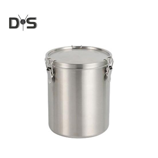 Герметичный контейнер для хранения еды из нержавеющей стали, банка для корма для домашних животных с крышкой, ведро для лакомств для собак, кухонный органайзер для кладовой, кофе, хлопьев S