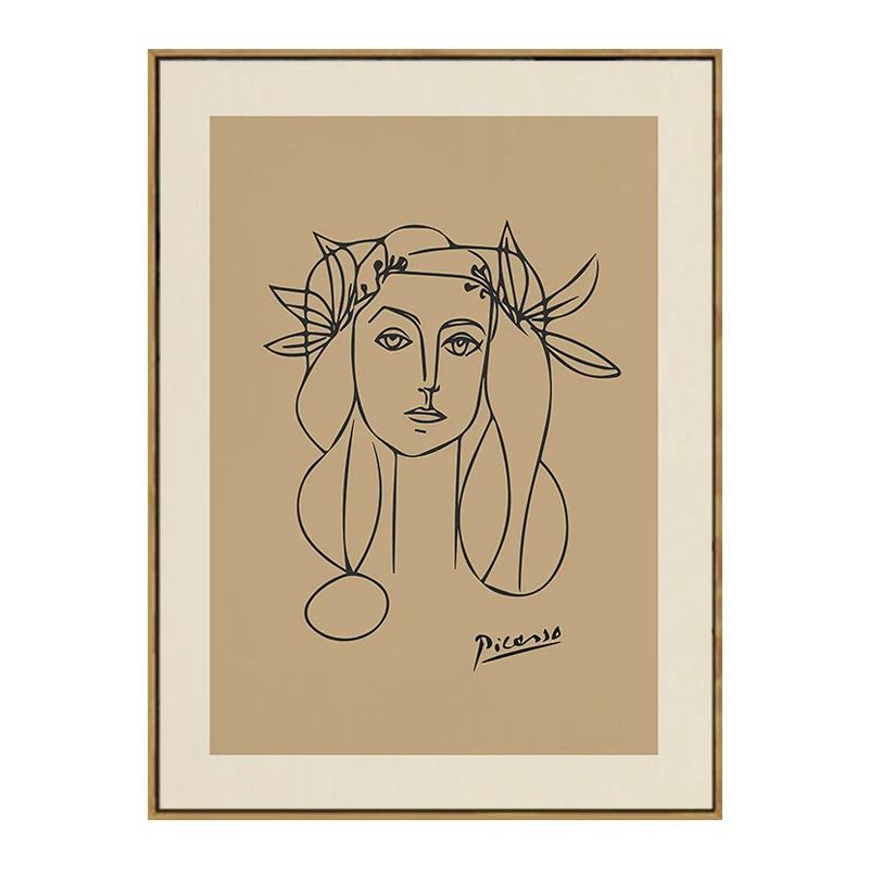 

Вінтажний плакат Пікассо Поцілунок собаки Абстрактні декоративні принти Інтер єр Картина на полотні Настінне мистецтво Картина Прикраса дому Вітальня 40x50cm No Framed