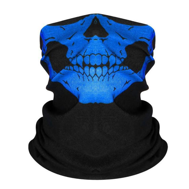 Bicycle Helmet Hood Bandana Breathable Windproof Skull Men Balaclava Ski Mask Cycling Caps Snowboard Face Cover Camping Scarf