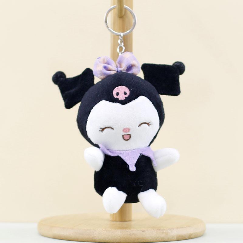 Adorable Cute Kuromi Plush Toy With Cartoon Keychain And Bag Charm