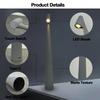 Rechargeable Cordless LED Table Lamp - Portable, Touch-Controlled, 3-Level Brightness, Matte Metal Finish, Battery-Powered for Indoor & Outdoor Use
