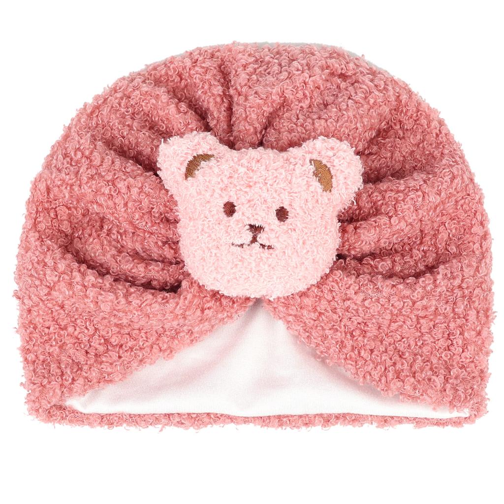 Winter Thermische Baby Mütze Jungen Mädchen Indien Turban Hüte Kinder Kleinkind Knotenmützen Beanies Ins Bären Kopfwickel Foto Requisiten