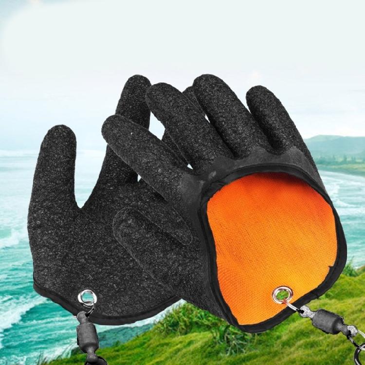 1Pair Fishing Glove with Magnetic Release NonSlip Fishing Catching Glove