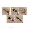 5Pcs Neue Retro Haarnadeln Set Feder Perle Haar Clip für Frauen Geometrische Kristall Barrettes Mädchen Haar Zubehör