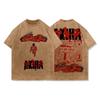 Akira Anime Men's Short-Sleeve T-Shirt Printed T-Shirt Street Style Retro Summer Casual Top Japanese Comic Style Y2K Clothing