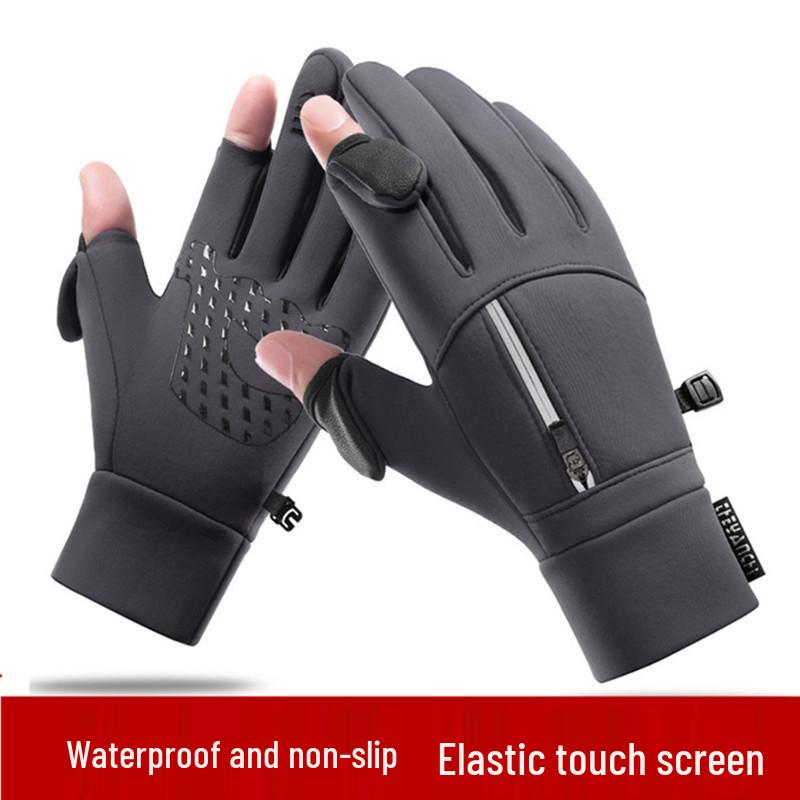 Men s Winter Flip-Top Waterproof Touchscreen Gloves for Cycling and Mountaineering M (18-20 cm hand circumference)