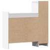 Shoe Cabinet White 100.5 x 28 x 100 cm Engineered Wood