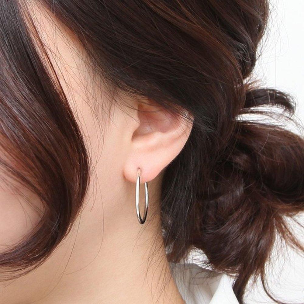 92.5 Silver Pipe Hoop 25mm Ring Silver Earrings Silver92.5 Silver Earrings Ring Earrings Daily Earrings