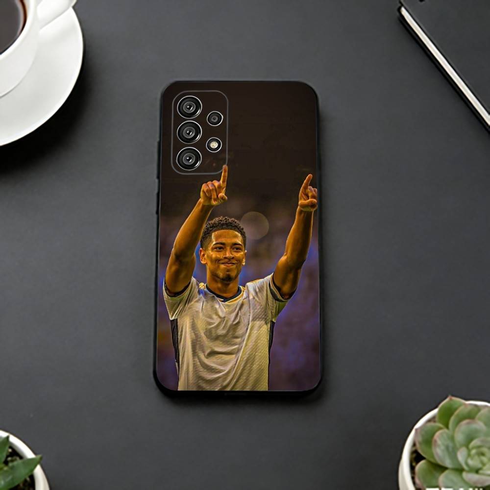 J-Jude Football B-Bellingham Phone Case For Samsung S25,S24,S21,S22,S23,S30,Ultra,S20,Plus,Fe,Lite,Note,10,Black Cover