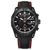 Watch Men'S, Multifunctional Chronograph Luminous Calendar Men'S Watch Silicone Sports Quartz Watch 2055