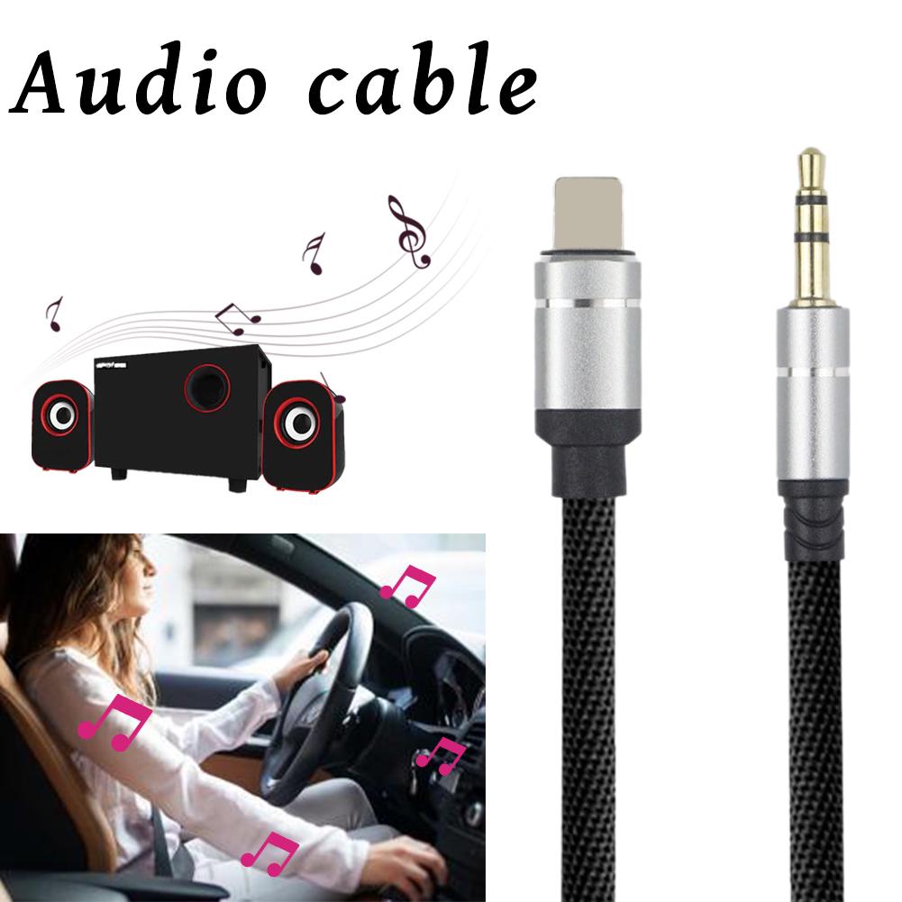 Buy Car AUX Audio Cable Lightning For 3.5mm IOS 8plus/X Audio Headset