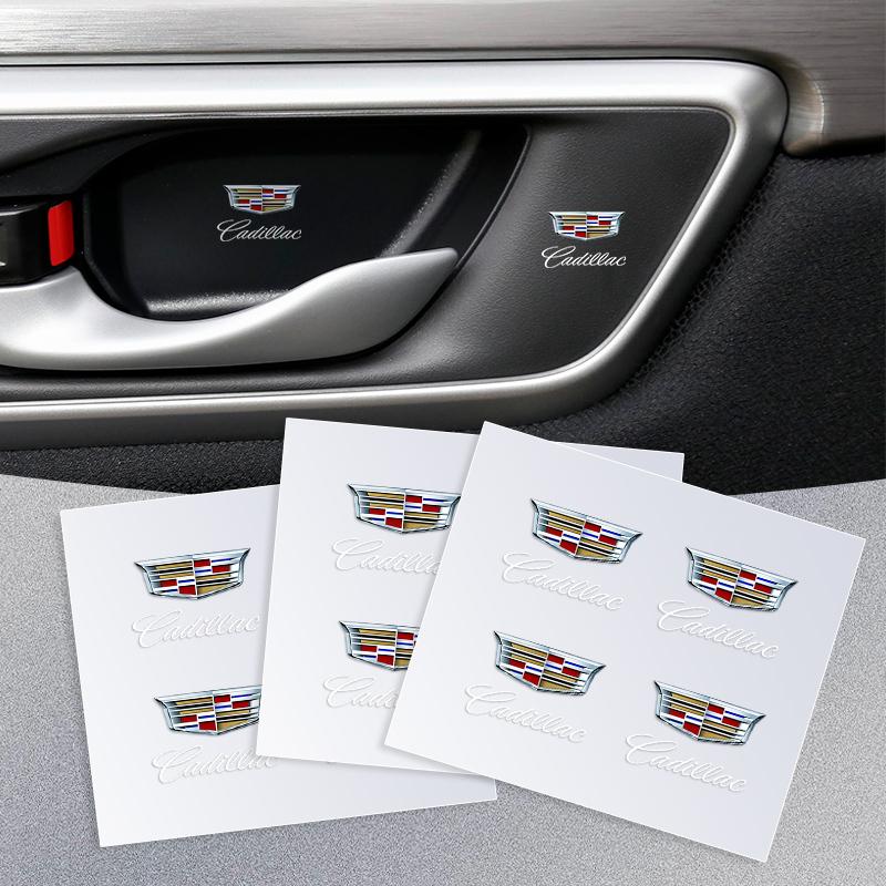1/2/5/10 stk Bilmerker Auto Interiør Dekor Logo Klistremerker for Cadillac ATS BLS CT4 CT6 CTS ESCALADE STS XLR XT4 XT5 XTS SLS