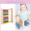 Wooden Childrens Early Education Abacus Frame With Tenlevel Counting For Math Learning And Skill Development