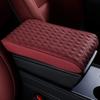 Diamond Embroider PU Leather Car Center Console Pad & Riser Cushion - Comfortable,  Wear Resistant Universal Armrest Cushion