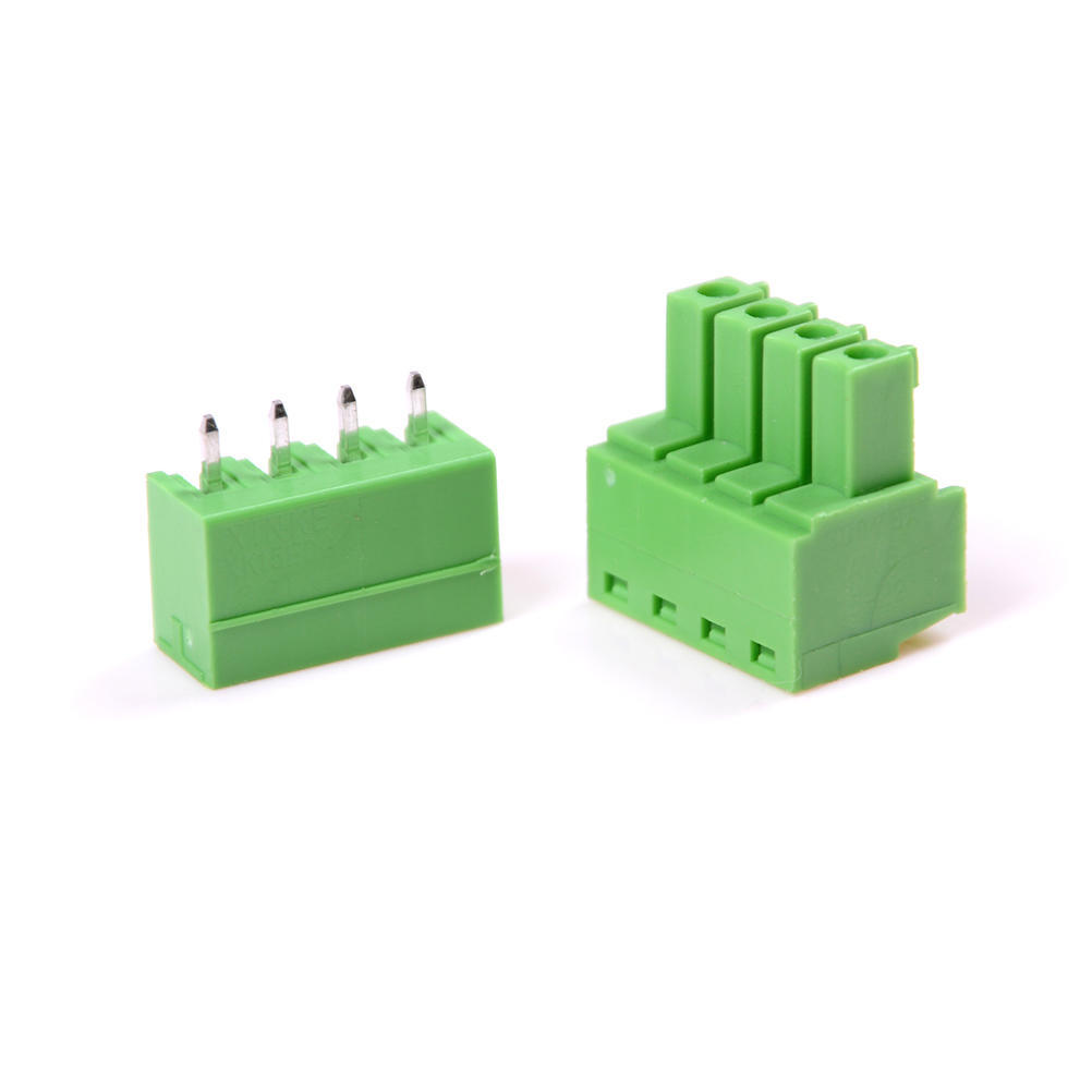 10Pcs 3.81mm Pitch 4 Pin Angle Screw Pluggable Terminal Block Plug Connector 10Pcs 3.81mm Pitch 4 Pin Angle Screw Pluggable Terminal Block Plug Connector