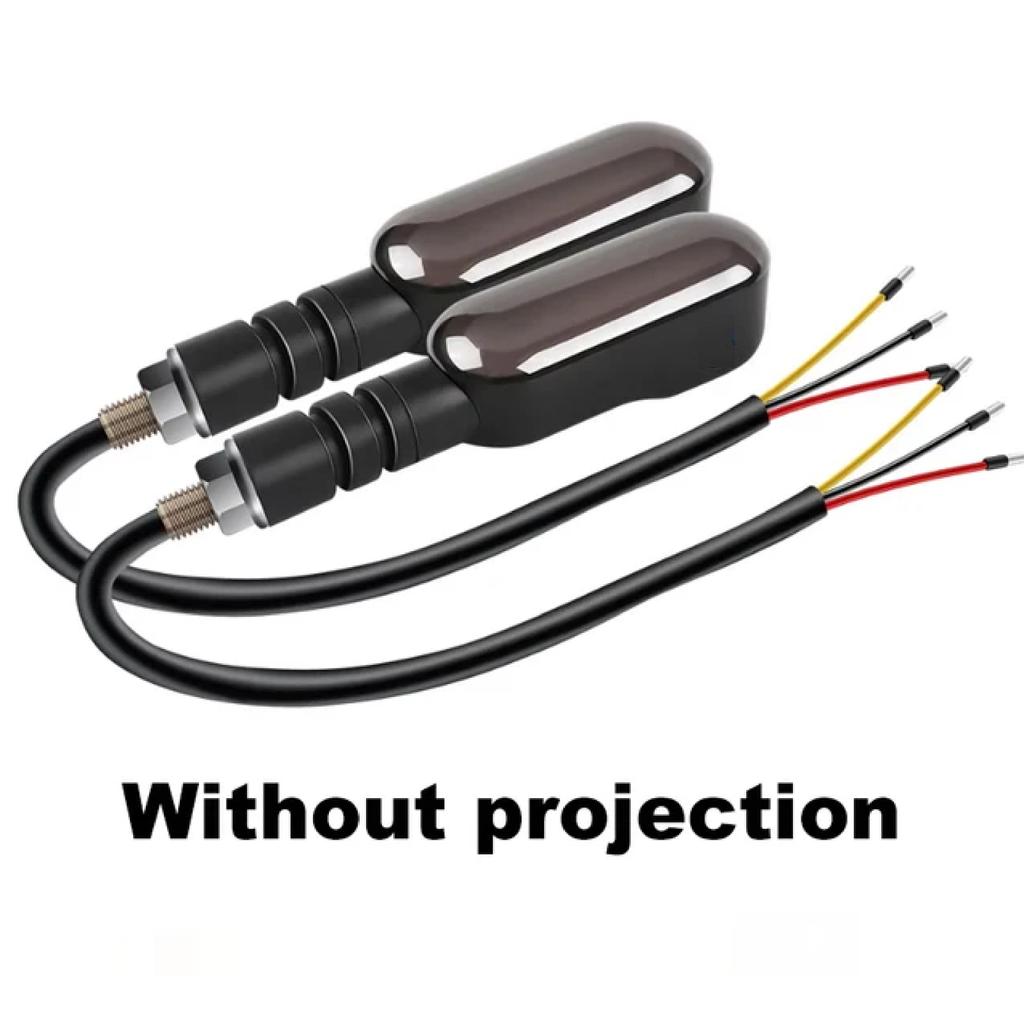Motorcycle Projection Turn Signal Electric Vehicle Colorful Atmosphere LED Atmosphere Turn Signal High Brightness Warning Light
