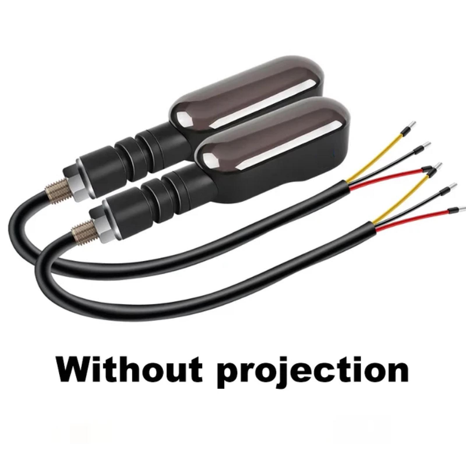 

Motorcycle Projection Turn Signal Electric Vehicle Colorful Atmosphere LED Atmosphere Turn Signal High Brightness Warning Light