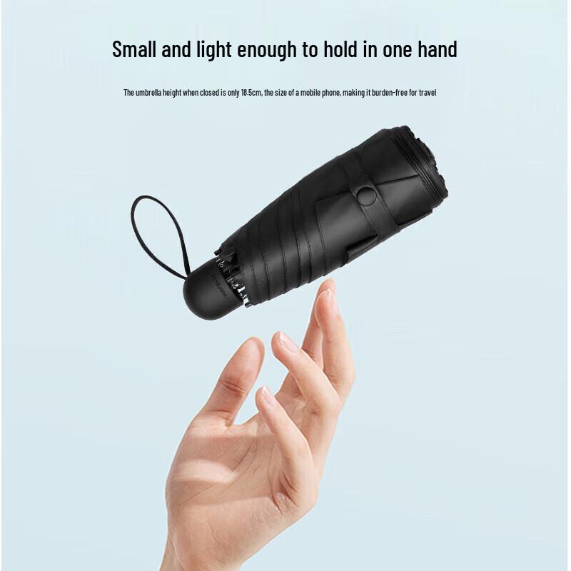 Beneunder Pocket Series 5-Fold Sun/Rain Umbrella