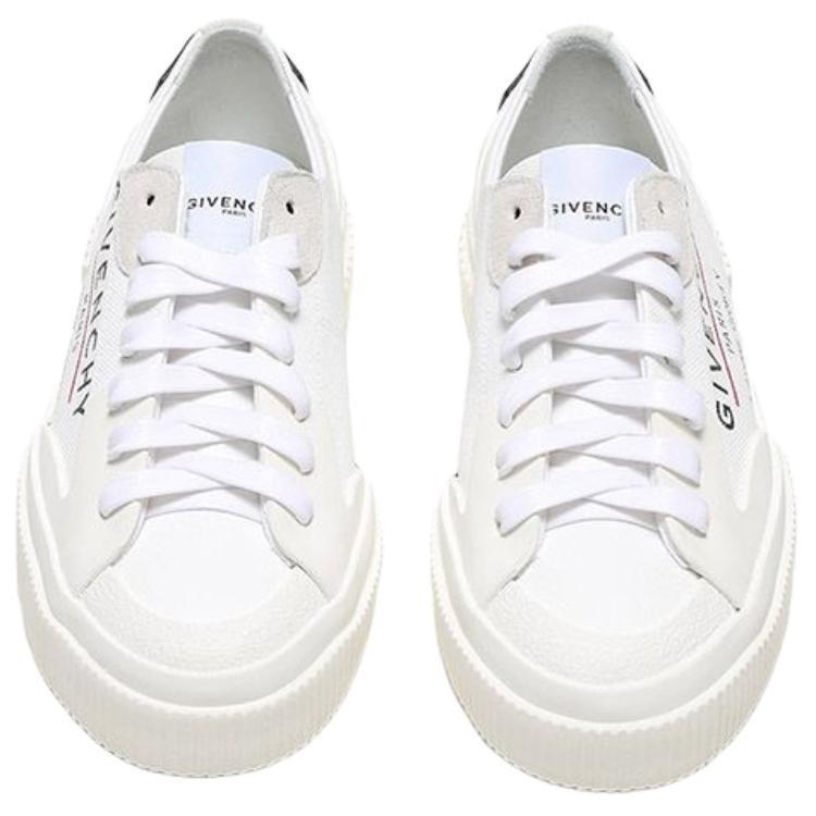 Givenchy Women's Tennis Light Sneaker 'Address Logo Print - White' BE000PE0PF-100