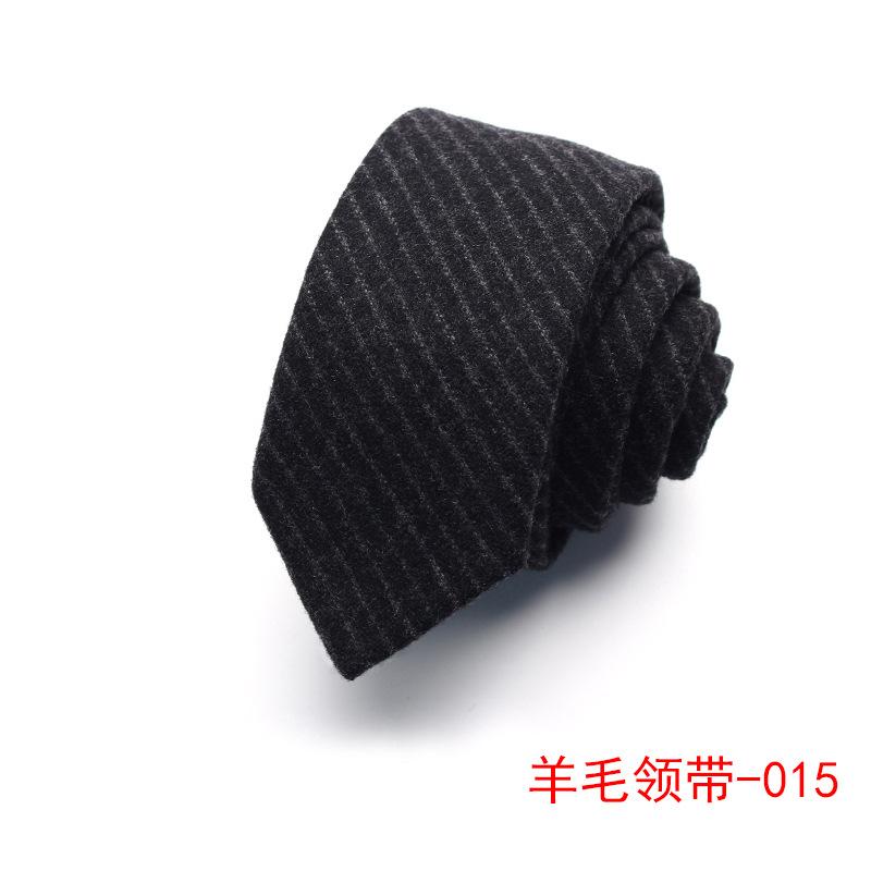 Wool Tie Men'S Striped Plaid Casual Tie Best Man Suit Shirt Accessories Tie