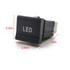 23mm*25mm Car Red LED Light Power On Off Switch Button With Wire For VW Polo 6C 2014 2015 2016 Accessories