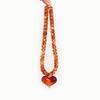 Oversized Rosin Heart Necklace Unique Textured Finish Softened Everyday Wear Fashion Addition