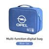 czxkqr1 Car Data Cable Storage Bag Waterproof Travel Organizer Bag USB DataLine For Opel Corsa Astra Insignia Vectra Zafira Meriva Mokka