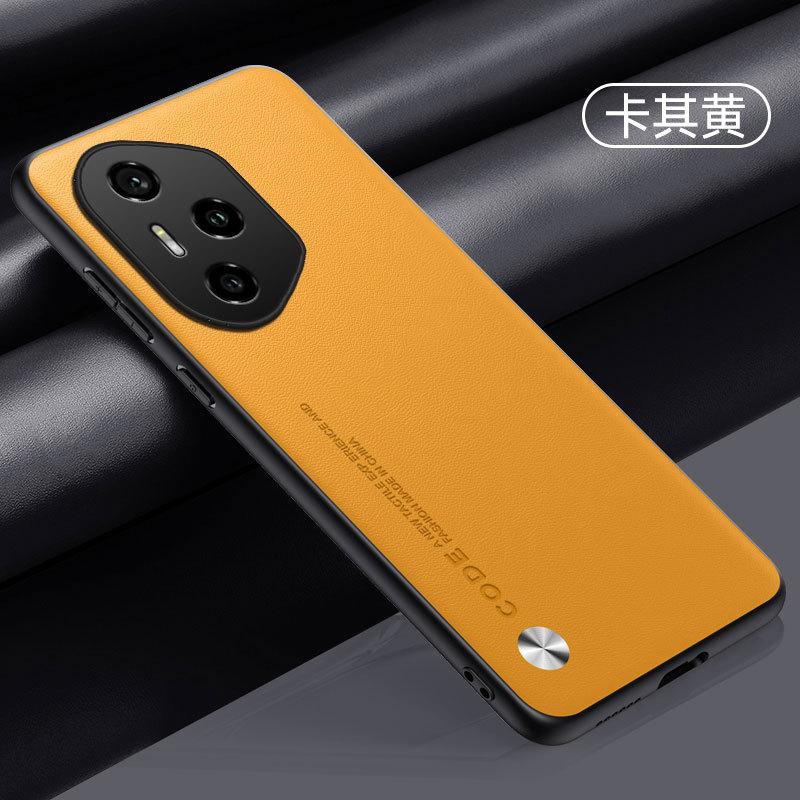 Applicable To Huawei Honor 400Pro Mobile Phone Case Honor 300Pro Plain Leather Honor 200 Matte Anti-drop Protective Case