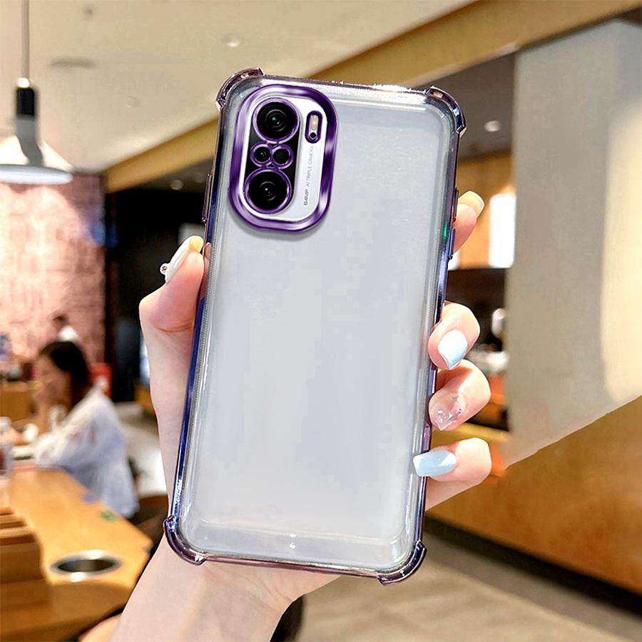 Schokbestendige Lenzenhoes Voor Xiaomi Poco X3 Nfc M6 M4 M3 Pro 5G C85 C65 C75 F3 F5 F6 X6 F7 Ultra M5S X5 X7 F4 Gegalvaniseerde Siliconen Cover