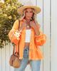 Europäischer Stil Mittellange ausgefranste Jeansjacke - Damen Herbst/Winter 2025 Langarm Lässig Revers Oberteil