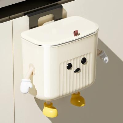 UFORU Kūrybingas šiukšliadėžė aukštos išvaizdos buitinis svetainės virtuvės vonios kambario sieninis su dangčiu siūlės šiukšliadėžė