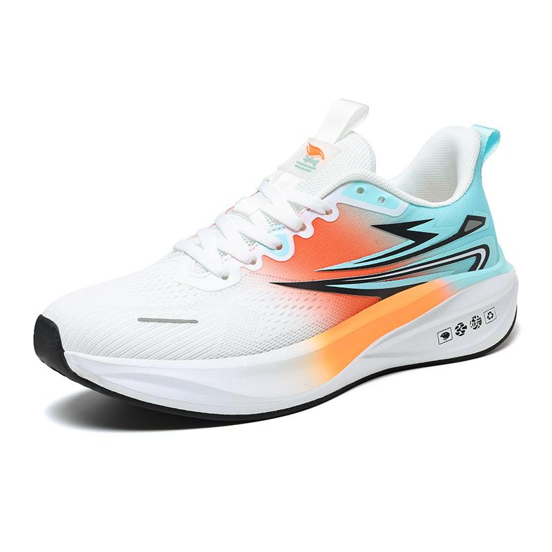 Men's shoes 2025 summer breathable rebound mesh shoes soft sole wear-resistant cushioning professional racing shoes versatile casual shoes