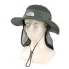 North Hat for Sun Shield Water UV Removable Chin Time KM [The Face] Kids, Hat, Repellent, Protection, Strap, Green,