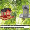 Squirrels Proof Outdoor Bird Feeder Metal Construction Feeding Ports Weatherproof Roof Design For Finches