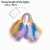 Feather Design Feather Led String Light Multi-Color Garland Christmas  Thanksgiving