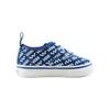 Vans Authentic Elastic Laces Toddler 'Logo Repeat - True Blue' VN0A4BUYWH8