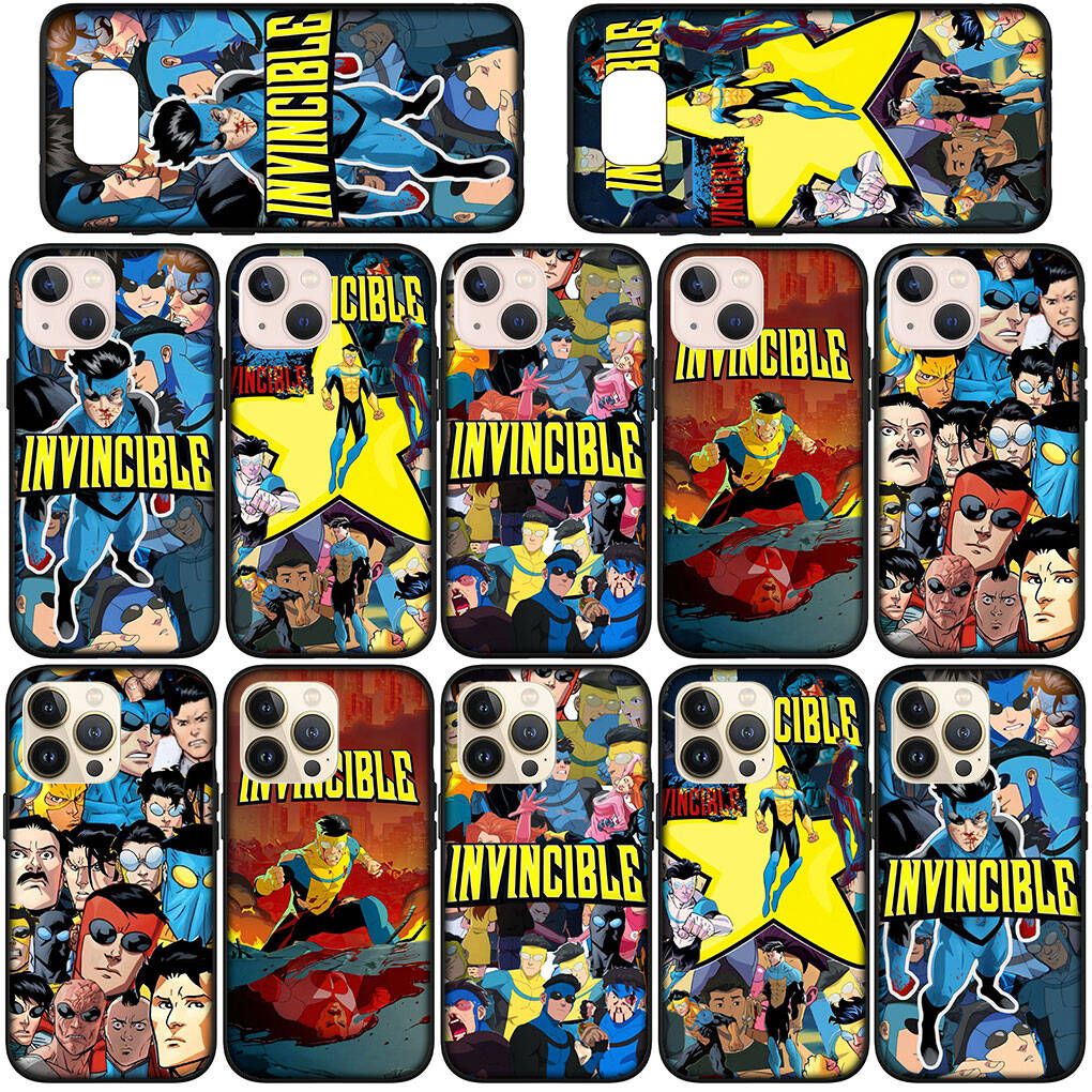 Phone Case for iPhone 17 16 15 Xiaomi Poco F8 F7 X7 X6 M8 C85 C75 C71 Redmi Note 14 13 11 12 Pro Max A4 A3 14C 13C 15C Wallpaper I-Invincibles Collage