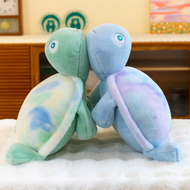 Cartoon Big-eyed Cute Turtle Plush Toy Children's Comfort Pillow Office Cushion Sleeping Pillow Car Ornament