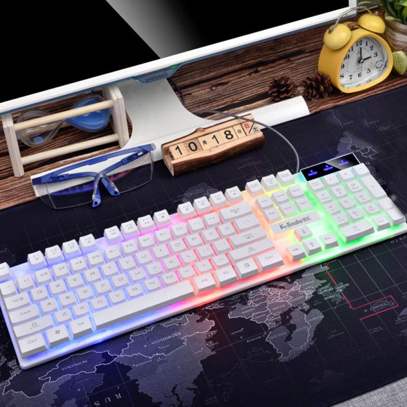 Wired Keyboard Mouse Set Mechanical Keyboard Back Light for Desktop Laptop Computer USB External